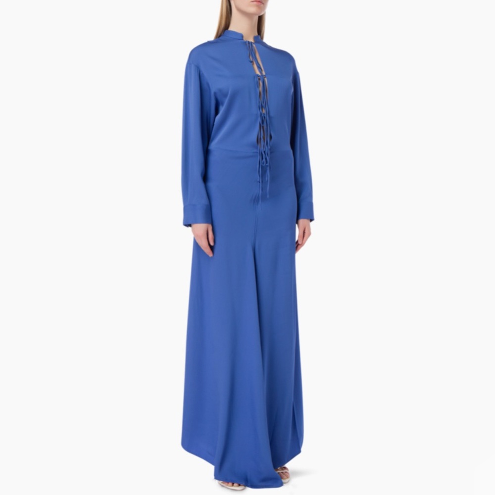 Christopher Esber Lapis Bertoia Long Sleeves Ruched Maxi Dress - Picture 2 of 12